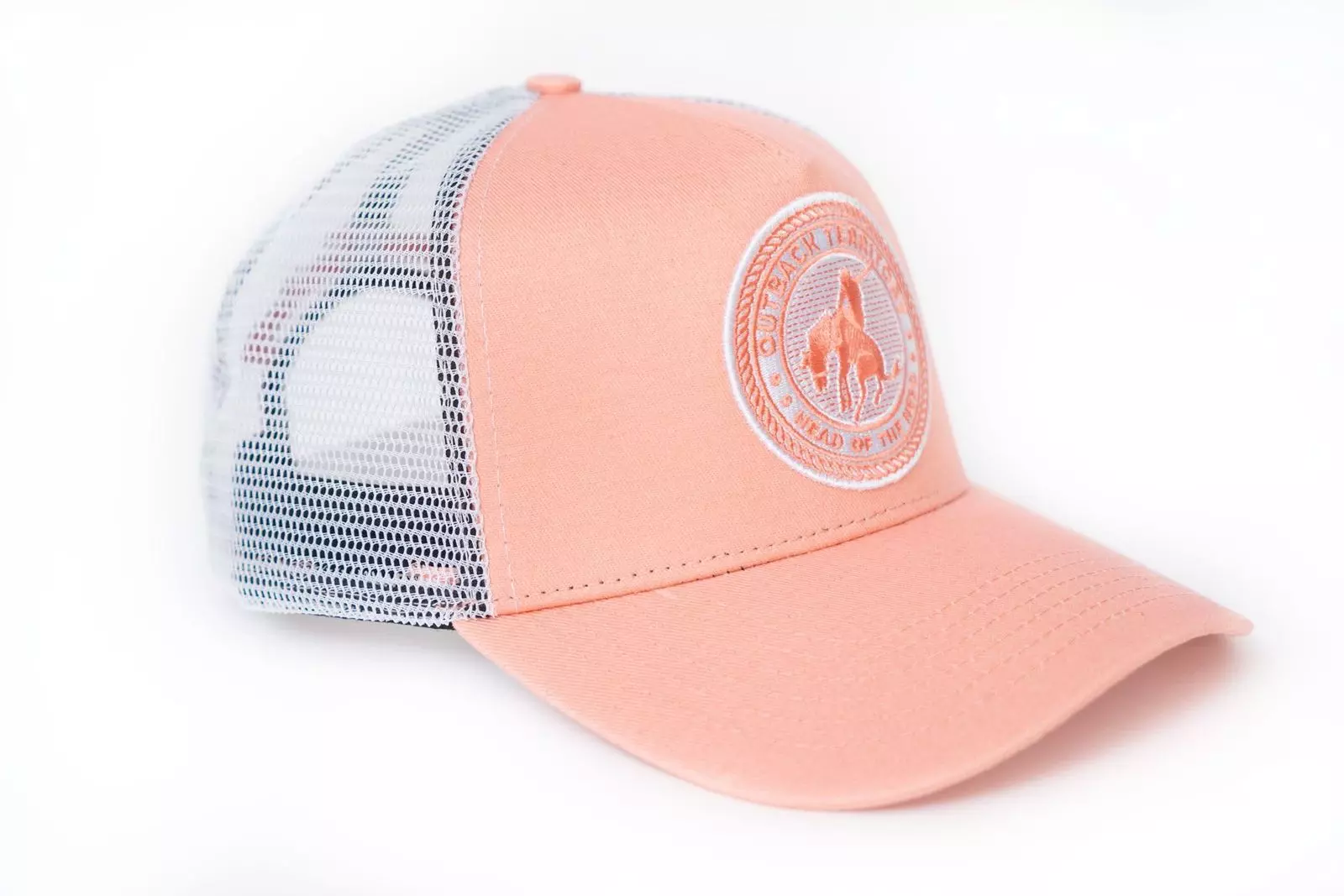 Pink and White Truckers Hat Outback Territory